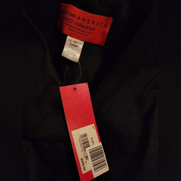 b michael America Red Collection Taffeta Topper Jacket NWT Purple Size 10 - Picture 3 of 3